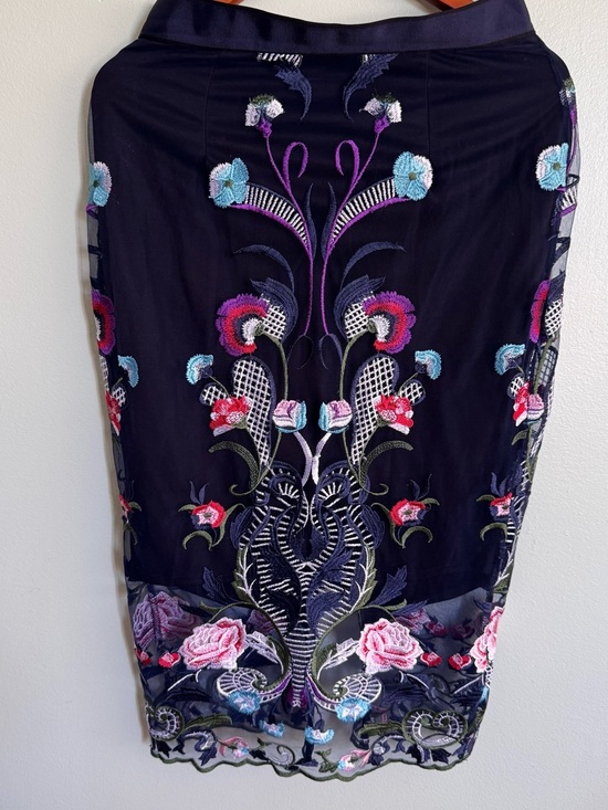 River Island Dresses & Skirts - River Island Blue Skirt with Branded Waist Label